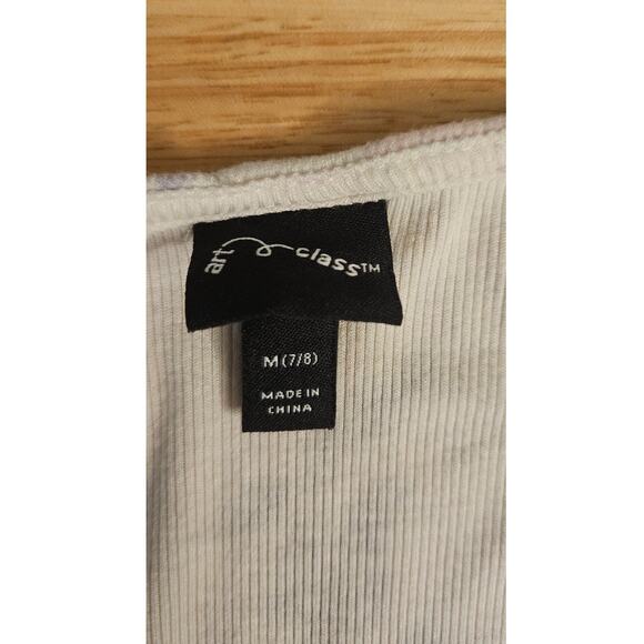 Art‎ Class Girl's Size M (7/8) Purple, Pink, and Cream Tie-Dye Faux Wrap Top - Picture 2 of 5